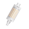 Lampe LED r7s, 78mm, 7 watt (correspond  env. 70 watt), blanc chaud