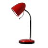 Lampe de table rouge avec support, sans ampoule (E27)