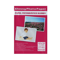 Papier photo glossy 10x15cm, 230 g/m2, 50 feuilles
