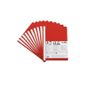 Biella dossier rapide rouge en plastique, couverture transparente, A4, 10 pices