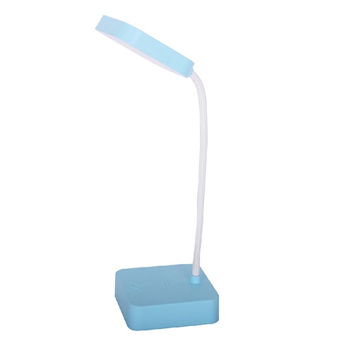 Lampe de table LED bleue avec batterie, 400 lumens, environ 30 cm