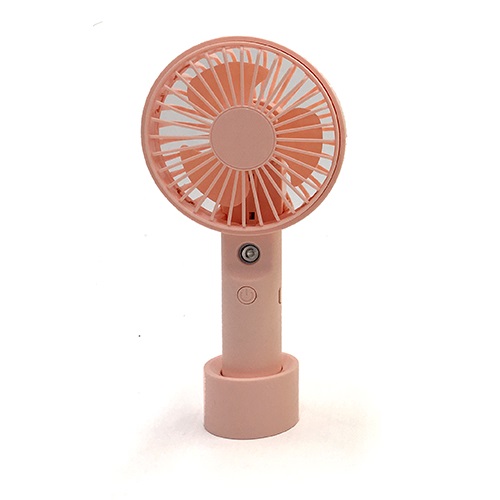 Ventilator rosa mit Akku und Wassersprhfunktion