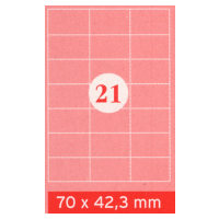 Selbstklebe-Etiketten, A4, 70 x 42.3 mm, 2100 Stk.