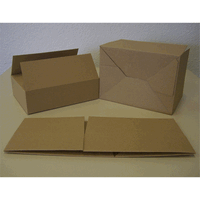 Carton A5 avec fermeture de fond automatique, ca. 22 x 16 x 6cm, 20 pices