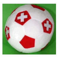 Plschfussball Schweiz, 19cm Durchmesser, 12 Stck