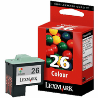 Original Lexmark Nr.26 Tintenpatrone Color, ca. 275 Seiten