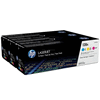 Original HP Toner Rainbow-Kit 128A, CMY, 3x 1300 Seiten
