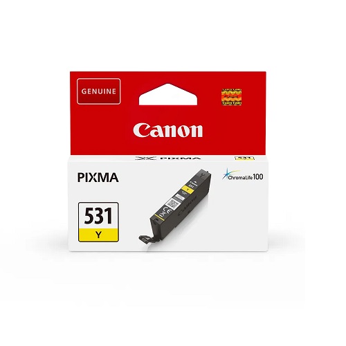 Canon 6121C001 cartouche d`encre originale CLI-531 jaune, 8.2 ml.