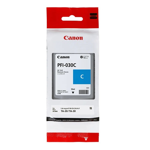 Canon PFI-030C cartouche d`encre originale cyan, 55 ml.