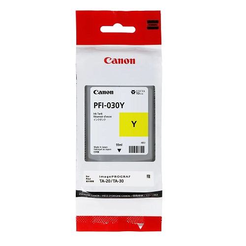 Canon PFI-030Y cartouche d`encre originale jaune, 55 ml.
