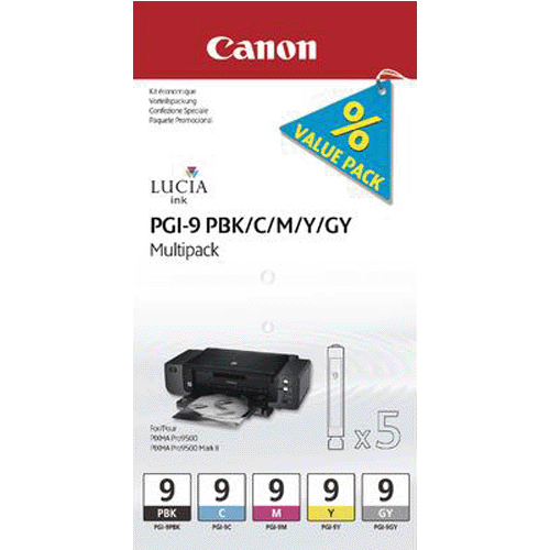 Original Canon Multipack PBK, C, M, Y, GY 150 pages