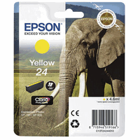 Original Epson Tintenpatrone Nr. 24 yellow, 4.6ml, 360 Seiten