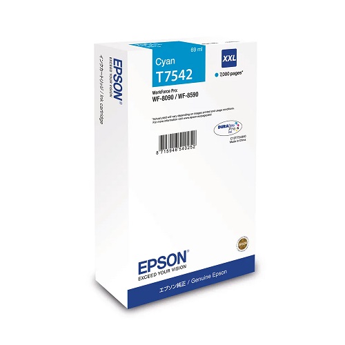 Epson C13T754240 originale Tintenpatrone cyan, 69ml, 7000 Seiten