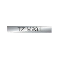 TZ-M931, PTOUCH Flexit.laminiert schwarz/matt-silber, 12 mm