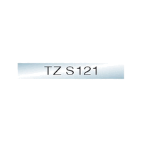 TZ-S121, PTOUCH Band, strong/adhersiv schwarz/klar, 9 mm
