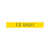 TZ-S621, PTOUCH bande, strong/adhersiv noir/jaune, 9 mm