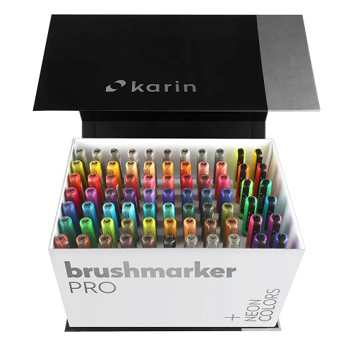 KARIN Brush Marker PRO 27C13 Mega Box 72 couleurs