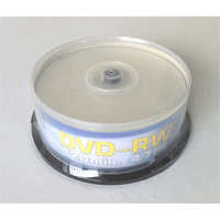 XEO DVD-RW vierges, 4 x Speed, 120 Min. 4,7 GB, 25 Stk.
