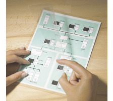 3L Cartes auto-laminant. 54x86mm PET, transparent 10 pices, 11011