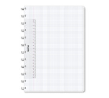 ADOC Notizheft A4 kariert transparent, 6044.101