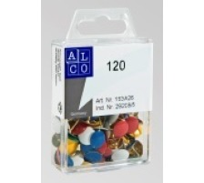 ALCO Punaises SUN 9,5mm coul. ass. 120 pcs., 153A26