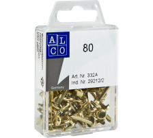 ALCO Agrafes samples 3/17 mm laiton 80 pcs., 332A