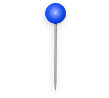 ALCO Landkartennadel 5x16mm blau 100 Stck, 615