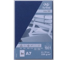 ARTOZ Visitenkarten 1001 A7 220g, blau 5 Stck, 107136144