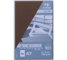 ARTOZ Visitenkarten 1001 A7 220g, braun 5 Stck, 107136146