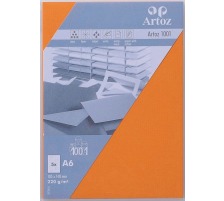 ARTOZ Cartes 1001 A6 220g, orange 5 feuilles, 107326145