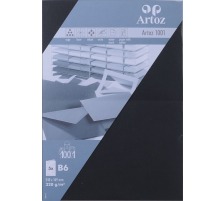 ARTOZ Karten 1001 B6 220g, schwarz 5 Blatt, 107362262