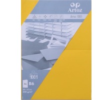 ARTOZ Karten 1001 B6 220g, gelb 5 Blatt, 107362262