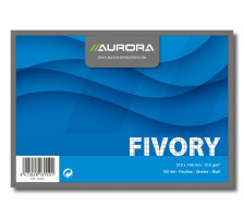 AURORA Cartes-fiche quadrilles A5 blanc 100 pcs., 42840