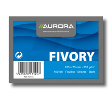 AURORA Cartes-fiche blanco A7 blanc 100 pcs., 43110
