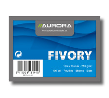 AURORA Cartes-fiche quadrilles A7 blanc 100 pcs., 43140