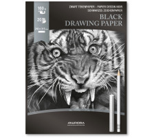 AURORA Zeichenblock 24X31,5cm schwarz, 160g 20 Blatt, BL33