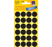 AVERY ZWECKFORM Marqueurs noir 96 pcs. 18mm, 3003