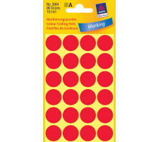 AVERY ZWECKFORM Markierungspunkte rot 96 Stck 18mm, 3004