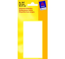 AVERY ZWECKFORM Etiquettes 9851mm blanc 6 pcs., 3047Z