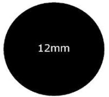 AVERY ZWECKFORM Marqueurs noir 270 pcs. 12mm, 3140