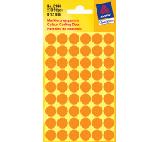 AVERY ZWECKFORM Repre 12mm orange 270 pcs., 3148Z