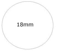 AVERY ZWECKFORM Marqueurs blanc 18mm 96 pcs., 3170