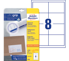 AVERY ZWECKFORM tiquett. univers. 97x67,7mm blanc, perm. 200pcs./25fl., 4782