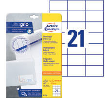 AVERY ZWECKFORM tiquettes univers. 70x42,3mm blanc, perm. 525pcs./25fl., 6174