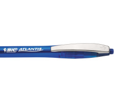 BIC Stylo bille Atlantis Soft bleu 0.4mm, 902132