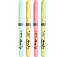 BIC Textmarker Pastel 1.6-3.3mm 4 couleurs, 964859