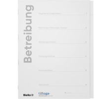 BIELLA Dossier de poursuite A4 AL blanc, 6 comp. en carton, 3310206
