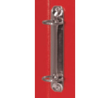 BIELLA Classeur  anneaux Viria 25mm rouge, 2-anneaux A4, 151403.45