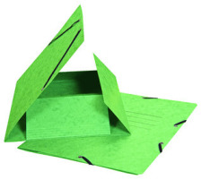 BIELLA Dossier ferm. lastique A4 vert clair, 355gm2 200 flls., 178401.31