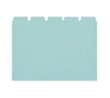 BIELLA Kartei-Leitkarten Blanko A6 blau, 25-teilig, 210655.05
